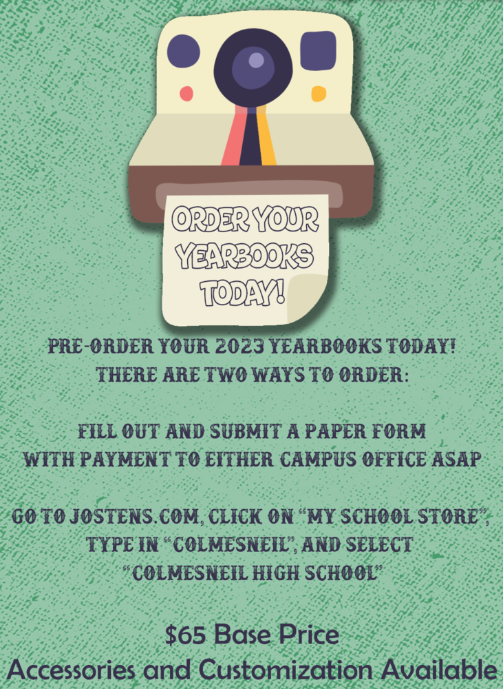 Order your Yearbook Colmesneil ISD